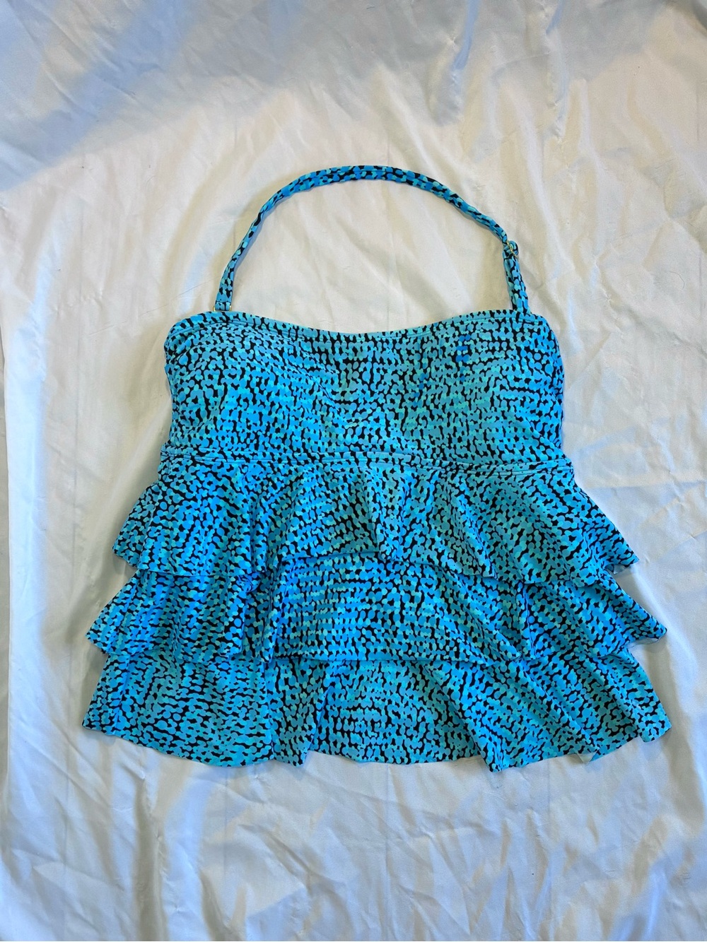 Island Escape Ruffle Swimsuit Tank Top